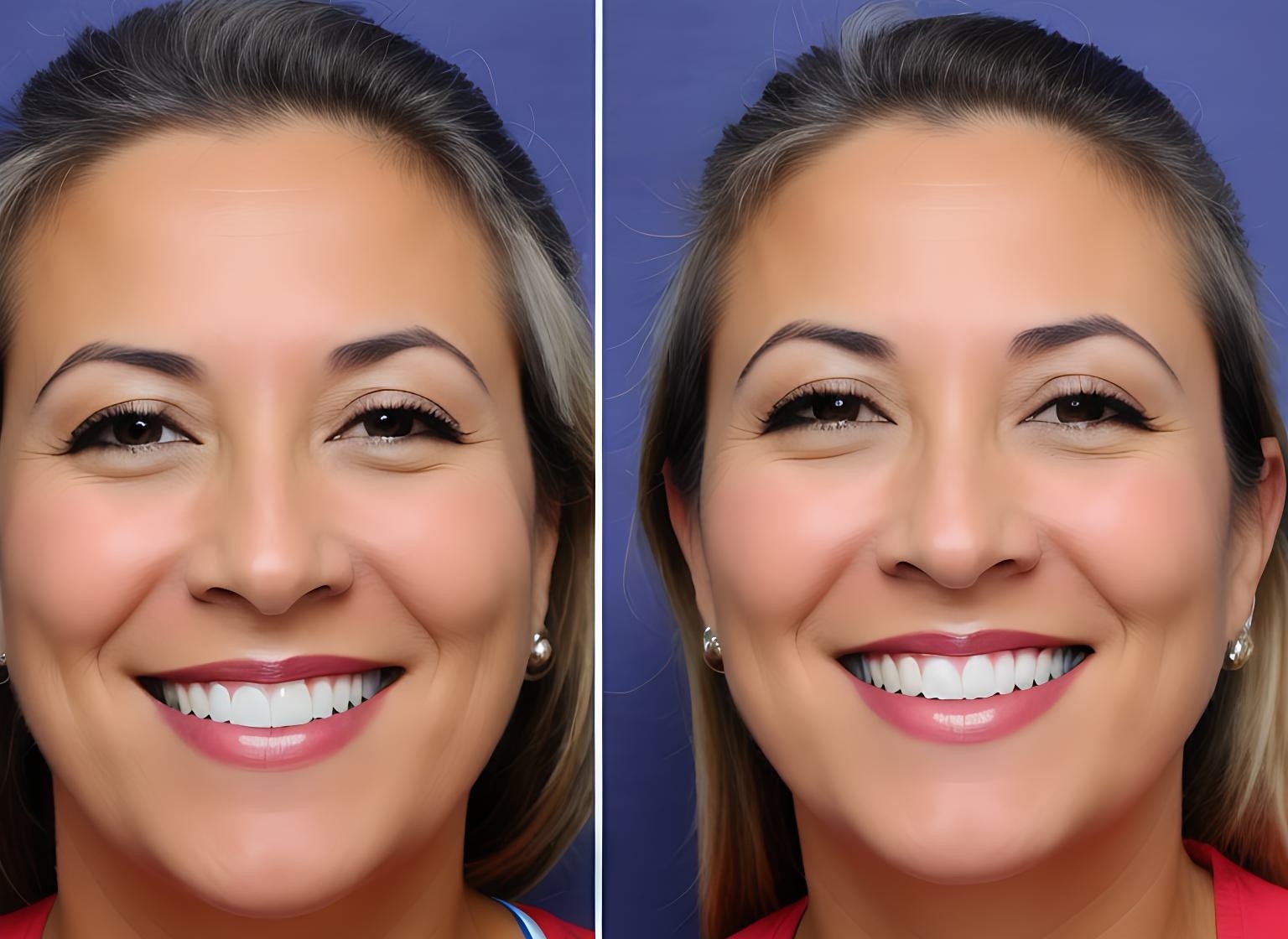 Close up of woman's bright smile l cosmetic dentist burien wa